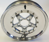 Keizer "Verbrand" Skinnies Rear Honda Drag Wheel - Chrome Barrel